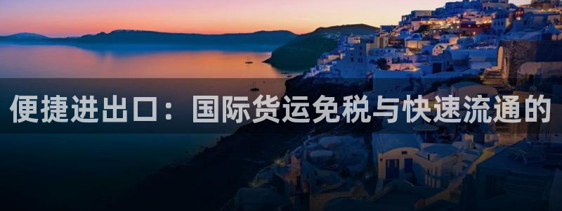 k豆钱包官网地址：便捷进出口：国际货运免税与快速流通的