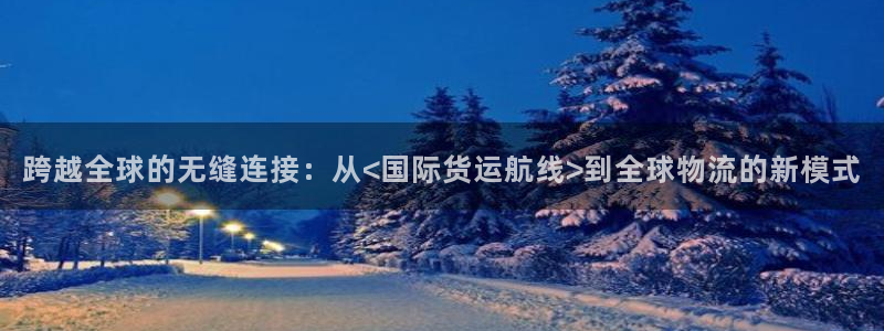 k豆钱包怎么提现：跨越全球的无缝连接：从<国际货运航线>